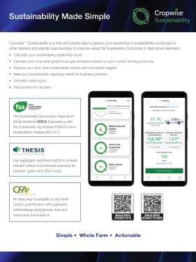 PDF Cover Cropwise Sustainability Sell Sheet Grower
