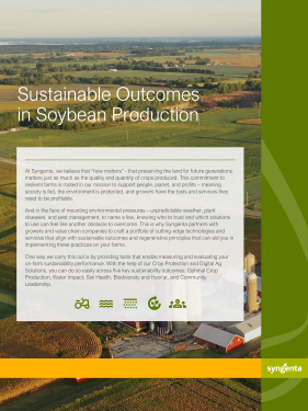 PDF Cover Sustainable Agriculture Soybean