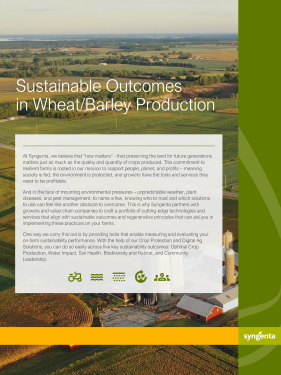PDF Cover Sustainable Agriculture Wheat and Barley